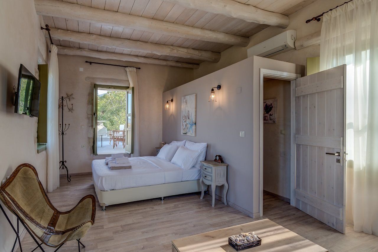 Traditional Stonebuilt Villa Leonanto, Only 5 Km From A Sandy Beach Kastellos Экстерьер фото