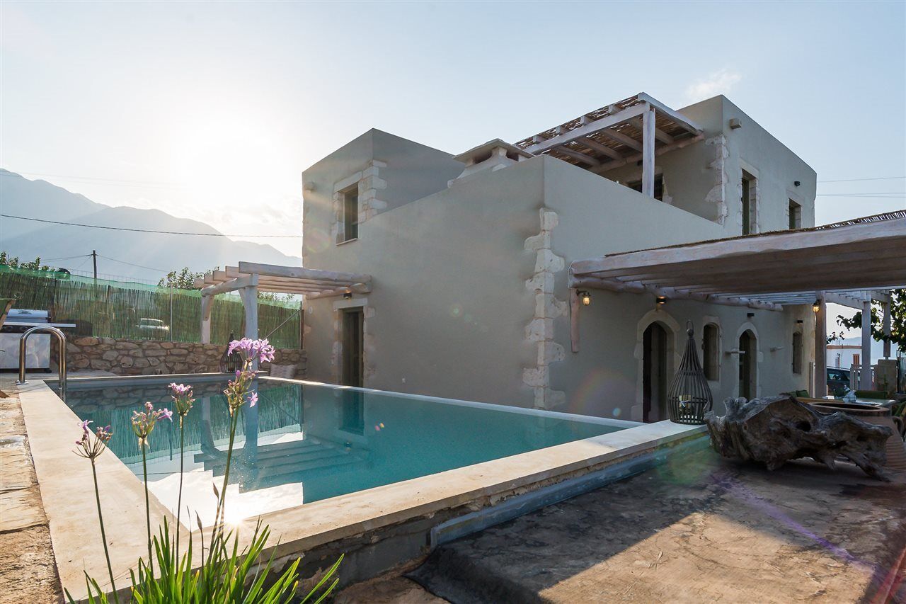 Traditional Stonebuilt Villa Leonanto, Only 5 Km From A Sandy Beach Kastellos Экстерьер фото